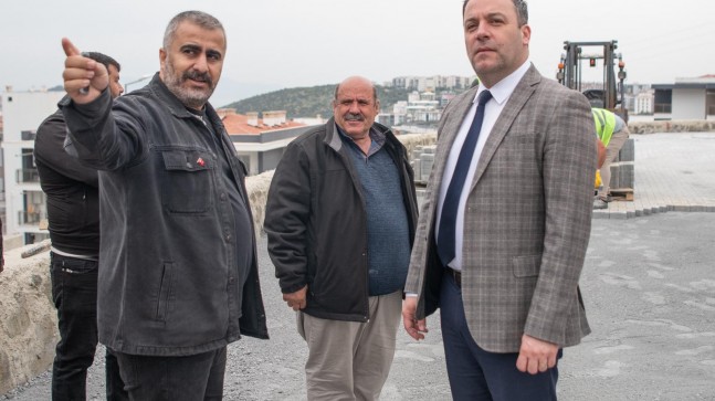 DEĞİRMENDERE’DE YOL ÇALIŞMALARI YERİNDE İNCELENDİ