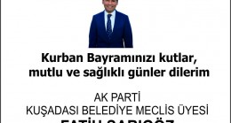 Fatih Sarıgöz’den kurban bayramı mesajı