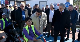 TRAFİK VE EĞİTİM PARKI İLK MİSAFİRLERİNİ AĞIRLADI