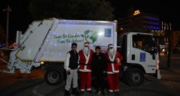 YENİ YILDA NOEL BABA’DAN ÇOCUKLARA ŞEKER, BÜYÜKLERE ÇEVRE MESAJI