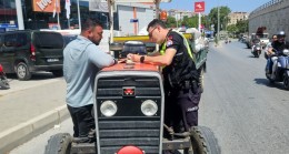 KUŞADASI’NDA UYGUNSUZ HAFRİYAT KAMYONLARINA CEZA
