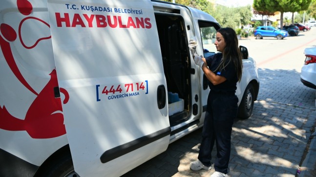 KUŞADASI’NDA CAN DOSTLARIN HAYATI HAYBULANSA EMANET