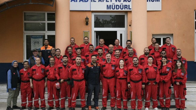 KUŞADASI BELEDİYESİ ARAMA KURTARMA EKİBİ EĞİTİMİNİ BAŞARIYLA TAMAMLADI