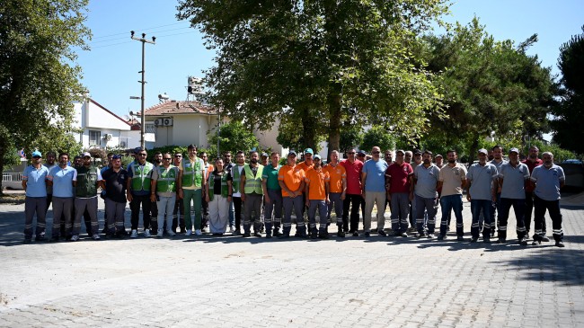 KUŞADASI BELEDİYESİ’NDEN GÜZELÇAMLI’YA ÇIKARMA