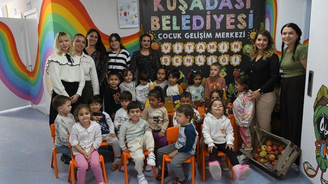KUŞADASI BELEDİYESİ ÇOCUK GELİŞİM MERKEZİ’NDE VİTAMİN ŞENLİĞİ