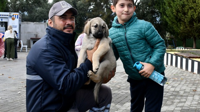 MİNİK HAYVANSEVERLERDEN CAN DOSTLARA ANLAMLI ZİYARET