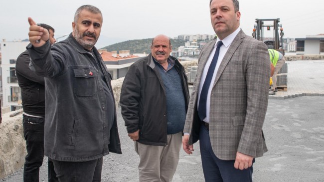 DEĞİRMENDERE’DE YOL ÇALIŞMALARI YERİNDE İNCELENDİ